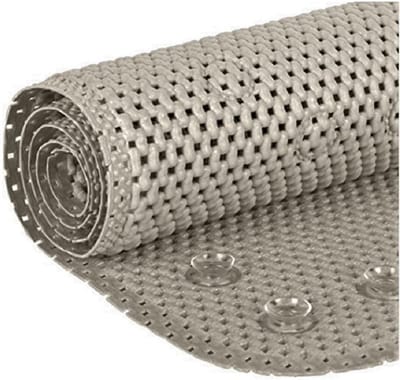 Luxe Antislip Badmat met Zuignappen voor Badkuip en Douche - Sneldrogend Schuimrubber 91x43 cm Grijs