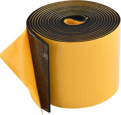 Schuimrubberen tape - 3 meter lang - 100 mm breed - Hoge dichtheid - Zelfklevend - Weerstrip - Afdichting - Anti-vibratie - Schokbestendig - Voor raamdeur, vrachtwagen, airconditioner
