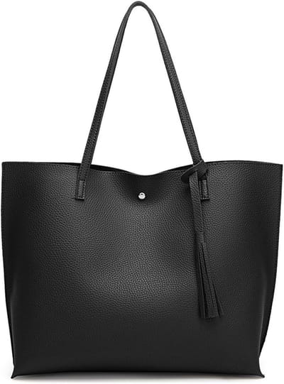 Dames Waterdichte Soft Leather Handtas met Grote Capaciteit en Binnenzak voor Werk, Reizen, Vrije Tijd, School en Winkelen