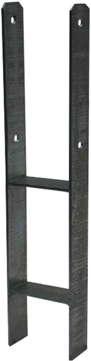 Wovar H|paalhouder Zwart voor 9 x 9 cm palen | Per Stuk