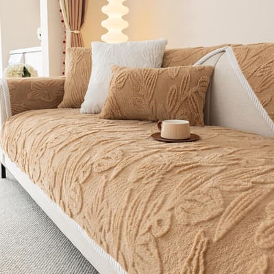 Winter Verdikken Bankhoes Effen Kleur Crème Wind Pluche Bankkussen Hoekhoesjes voor Woonkamer Scandinavische Decor Bankhoes 70x70cm 1pcs