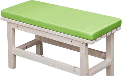 Tuinbank Kussen - Lange Zitmat - Buiten Ontspannen - Waterdichte Spons - 180x30 cm - Groen