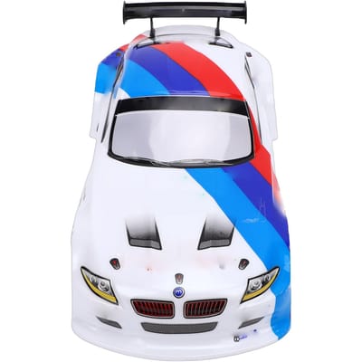 RC Racewagen Body Shell Universeel 1:10 Schaal RC Auto Shell met Spoiler Vleugel voor 26cm Wielbasis Afstandsbediening Auto's wit