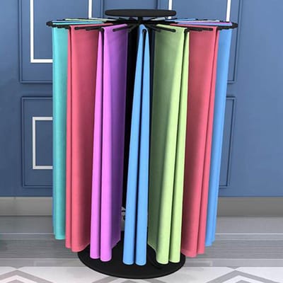 Sjaal Sieradenrek - Draaibare Displaystandaard - Accessoires Presenteren - 360 Graden Rotatie - 80 cm Diameter - Zwart