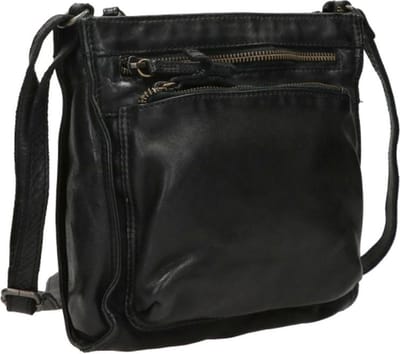 Bear Design Davita Crossbodytas Medium Dames - Leer - Zwart