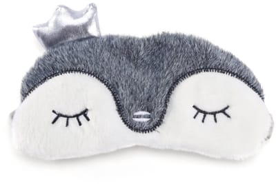 Dailygoods- Slaapmasker Warmtefunctie - Slaapmasker Kind - Oogmasker Dierpatronen - Pluche - Zacht - 19x10 cm