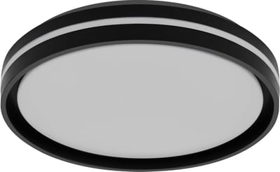 OSRAM Orbis Noemi LED Plafondlamp 390mm, Zwart, 3000K warm wit, 3-staps dimbaar, Click-DIM, IP20