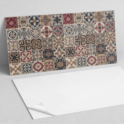 Coloray Wandpanelen Zelfklevend - Mozaïekpatronen in de lay-out PVC Wandpaneel - 100 cm x 50 cm - Bruin Wandbekleding Zelfklevend - 1 stuk - Texturen Wandpanelen Zelfklevend - Keuken Wandpanelen - Wandpanelen Badkamer