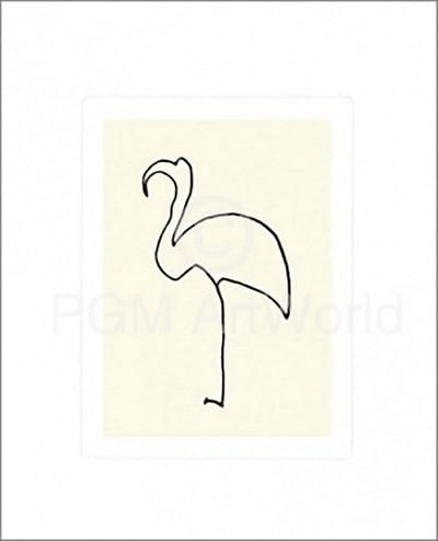 Kunstdruk Pablo Picasso - Le flamand rose 50x60cm
