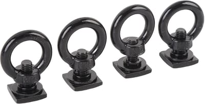 Dailygoods- Bevestigingsanker Roestvrij Staal - T-Rail Bevestigingsringen - Veerring voor Bungeekoordtouwen - Kajakrail Bevestigingspunten - Duurzaam en Stijlvol - Dakdrager