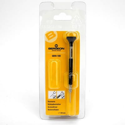 Schroevendraaier 1mm - Horloge Gereedschap - Horloge Reparatie - Ergonomische Grip - 12 cm - Zwart