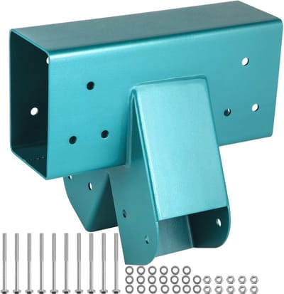 Schommelverbinder Groen Schommelkoppeling 4,5 kg Schommelwandverbinder Gemaakt van Ijzer en Poedercoating met A-Vormige Constructie en Stabiele Ontwerpdetails voor 4x4" Poten en 4x6" Bovenbalk