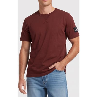 Calvin Klein Badge Regular Tee Mocha Moment Taglia: S | Magliette basic Outlet | Uomo