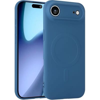 ShieldCase siliconen Magneet back cover geschikt voor iPhone Air (donkerblauw) – zacht hoesje met premium bescherming, perfecte pasvorm en stijlvol design