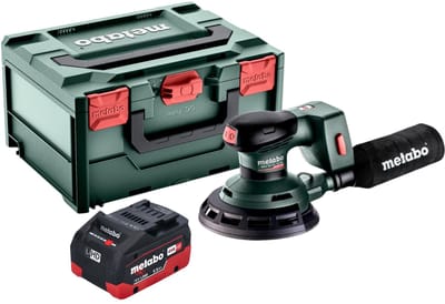 Metabo SXA 18 LTX 150 BL Accuschuurmachine 18 V 150 mm borstelloos + 1x LiHD accu 5.5 Ah + metaBOX - zonder lader