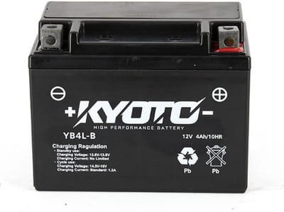 accu sla kyoto voor scooter cagiva 50 progress 1997 tot 1999 yb4l-b sla / 12v 4ah nieuw