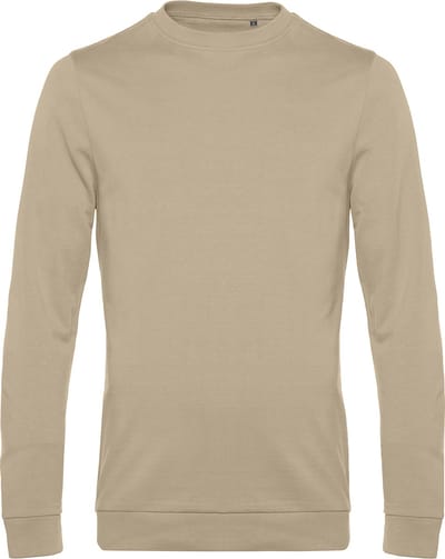 Sweater 'French Terry' B&C Collectie maat L Desert/Zand