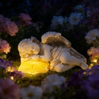 Engel Beeld - Tuinfiguur Zonlicht - Buiten Decoratie - Waterdicht Hars Materiaal - 195 x 133 x 11 cm