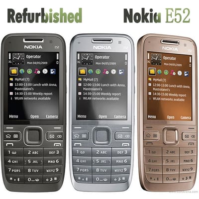 Gereviseerde Nokia originele Nokia E52 mobiele telefoon 1 Battery 1 Charger goud
