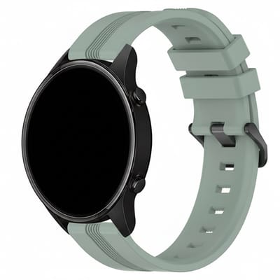 Siliconen bandje - geschikt voor Garmin Vivoactive 4 / Venu 4 (45mm) / Venu 3 / 2 / Forerunner 255 / Forerunner 265 / 570 (47mm) en Polar Vantage M / M2 / V3 / Grit X (Pro) - groen