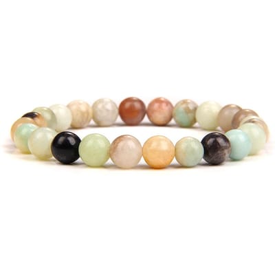 Bixorp Gems Zweedse Amazoniet Edelstenen Armband 8mm - Edelsteen Kralenarmband - Spiritueel Cadeau -18cm