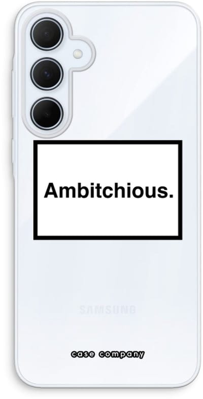 Case Company® - Hoesje geschikt voor Samsung Galaxy A35 hoesje - Ambitchious - Soft Cover Telefoonhoesje - Bescherming aan alle Kanten en Schermrand