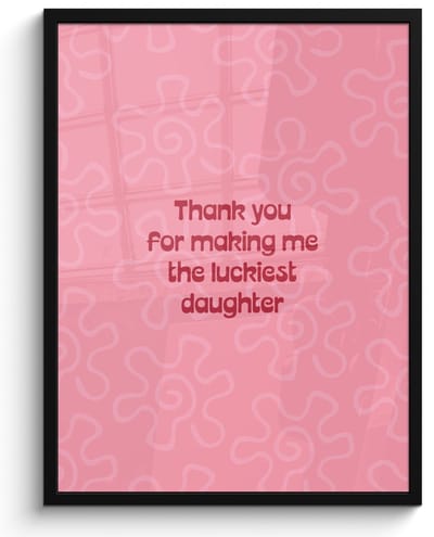 Poster in lijst - Fotolijst 50x70 cm - Posters - Tekst - Rood - Moederdag - Posterlijst zwart - Decoratie - Wanddecoratie woonkamer - Muurdecoratie slaapkamer