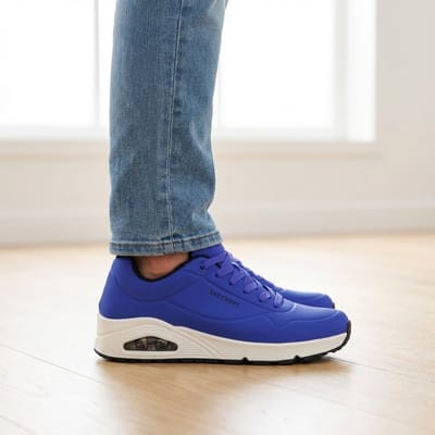 Skechers Uno - Stand On Air Heren Sneakers - Blue