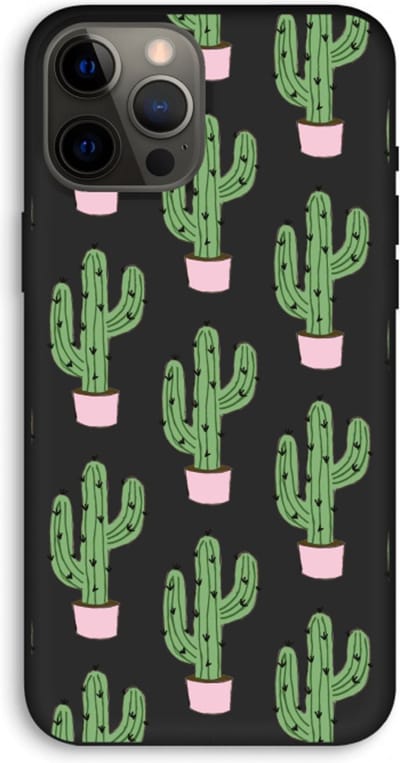 Case Company® - Hoesje geschikt voor iPhone 12 Pro Max hoesje - Cactus Lover - Biologisch Afbreekbaar Telefoonhoesje - Bescherming alle Kanten en Schermrand