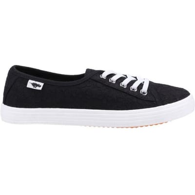 Rocket Dog Dames/dames Chow Chow Elsie Eyelets Pompen (Zwart)