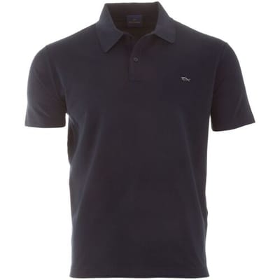 Paul & Shark Polo Cotton Collar Stand Contrast Donker Blauw / male