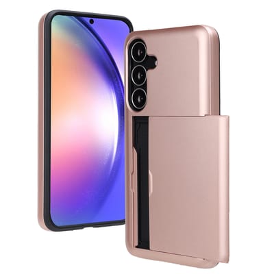 imoshion Hoesje met Pasjeshouder - Geschikt voor Samsung Galaxy S25 FE - Rosé Goud