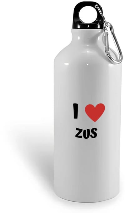 Hacebo® - I love zus waterfles - Zus - de liefste zus - verjaardag - cadeautje voor zus - zus artikelen - kado - geschenk - water fles - 400ML