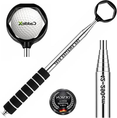 Golfbal Retriever - Golfbal Angel - Ballen Terug Vinden - 9-voudig Telescopisch - 2.90 Meter - Zwart