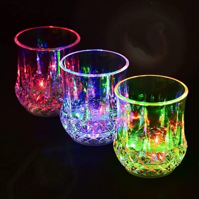 Kleurveranderende Drinkbeker met Sensor - Set van 3 Verlichte Cocktailglazen voor Feestjes en Bargebruik
