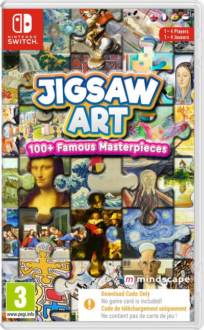 Jigsaw Art: 100+ Famous Masterpieces (Code in a Box) - Nintendo Switch - Puzzle