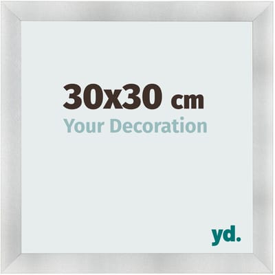 Your Decoration - Fotolijst 30x30 cm - MDF - Aluminium Geborsteld - Pisa
