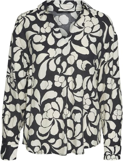VERO MODA - VMMAJA FI LS OVERSIZE TOP WVN - Dames - Blouses