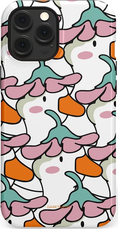 Casetastic Hoesje Geschikt voor Apple iPhone 12 Pro Max Magsafe - Stijlvolle Beschermende Duo-layer Case - Bloempjeshoed