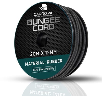 Rubberen touw 12 mm, 20 m - Weerbestendig expandertouw voor aanhangers en zeilen
