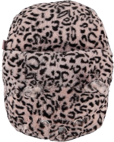 Apollo - Grote voetenwarmer slof - Cheetah roze - one size 30 x 27 cm - Dierensloffen