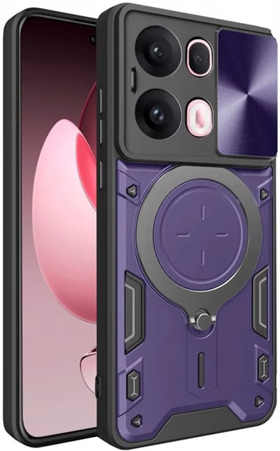 Hoesje geschikt voor Oppo Reno13 Pro - Techsuit CamGuard Pro Back Cover - Paars
