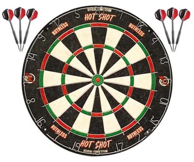 Hoogwaardige Endurance Sisal Dartbord Set met Ronde Draad en Dartpijlen