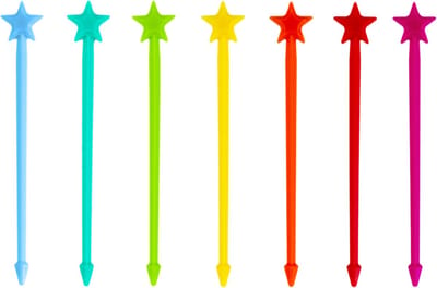 Lunch Punch Stix - Stervormige Kebabprikkers - Bright (7 pack)
