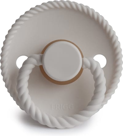 FRIGG fopspeen - ROPE - SILVER GRAY - T1 - 0-6 MAANDEN - NATUURRUBBER