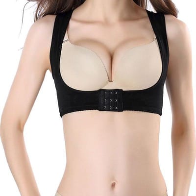 Dunimed Postuur Corrector voor Dames - Rugrechthouder - Houding Correctie - Rugbrace voor Bovenlichaam - Zwart - M