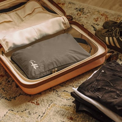 Packing Cube met Compressierits - Losse Compressie Cube - M - Grijs | Sunflake