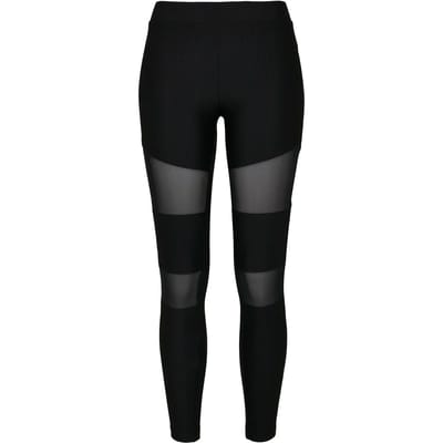 Urban Classics - Tech Mesh Rib Legging - 4XL - Zwart