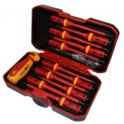 Jobi Extra - VDE Schroevendraaierset - 13 Stuks - Magnetische Tips - Isolatie tot 1000V