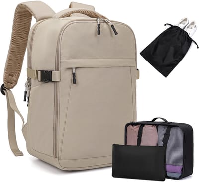 Unyqoos® Compacte en praktische rugzak voor handbagage met meerdere opbergvakken